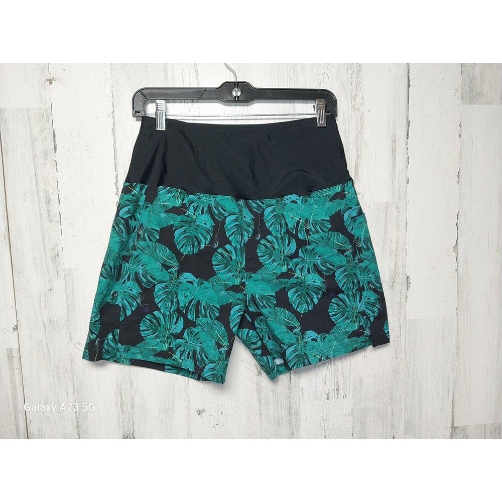 G Gradual Women's Medium Leaf Print Board Shorts